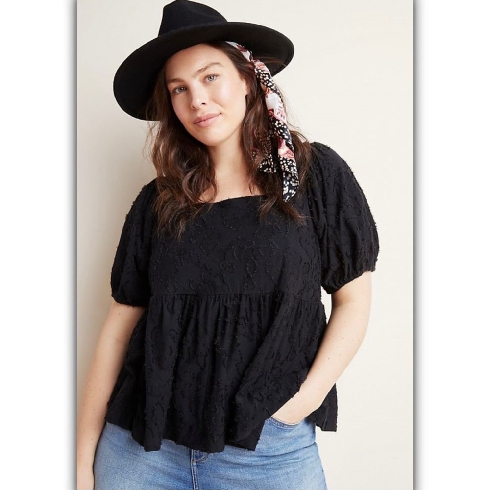 Nwt ANTHRO Maeve Batia Babydoll Top XL